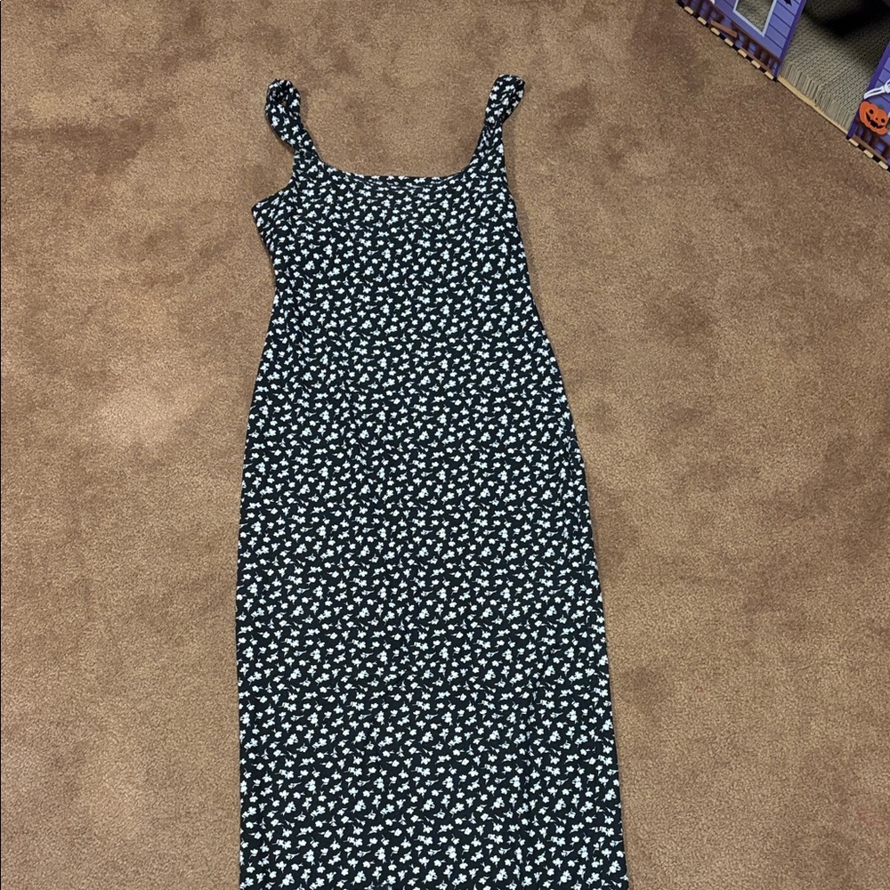 Ardene Black and White Asymmetrical Dress